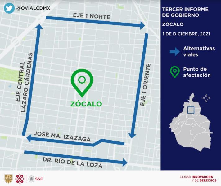 Informe De AMLO Estas Son Las Calles Cerradas Y Sus Alternativas