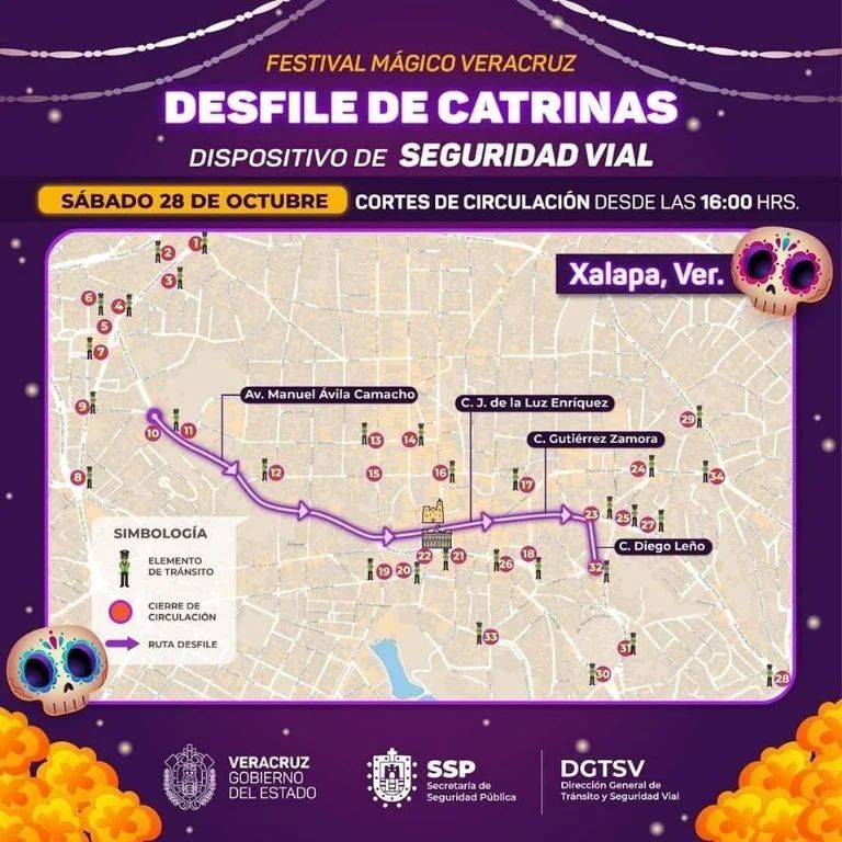 Desfile De Catrinas Xalapa 2023 Horario Ruta Calles Cerradas