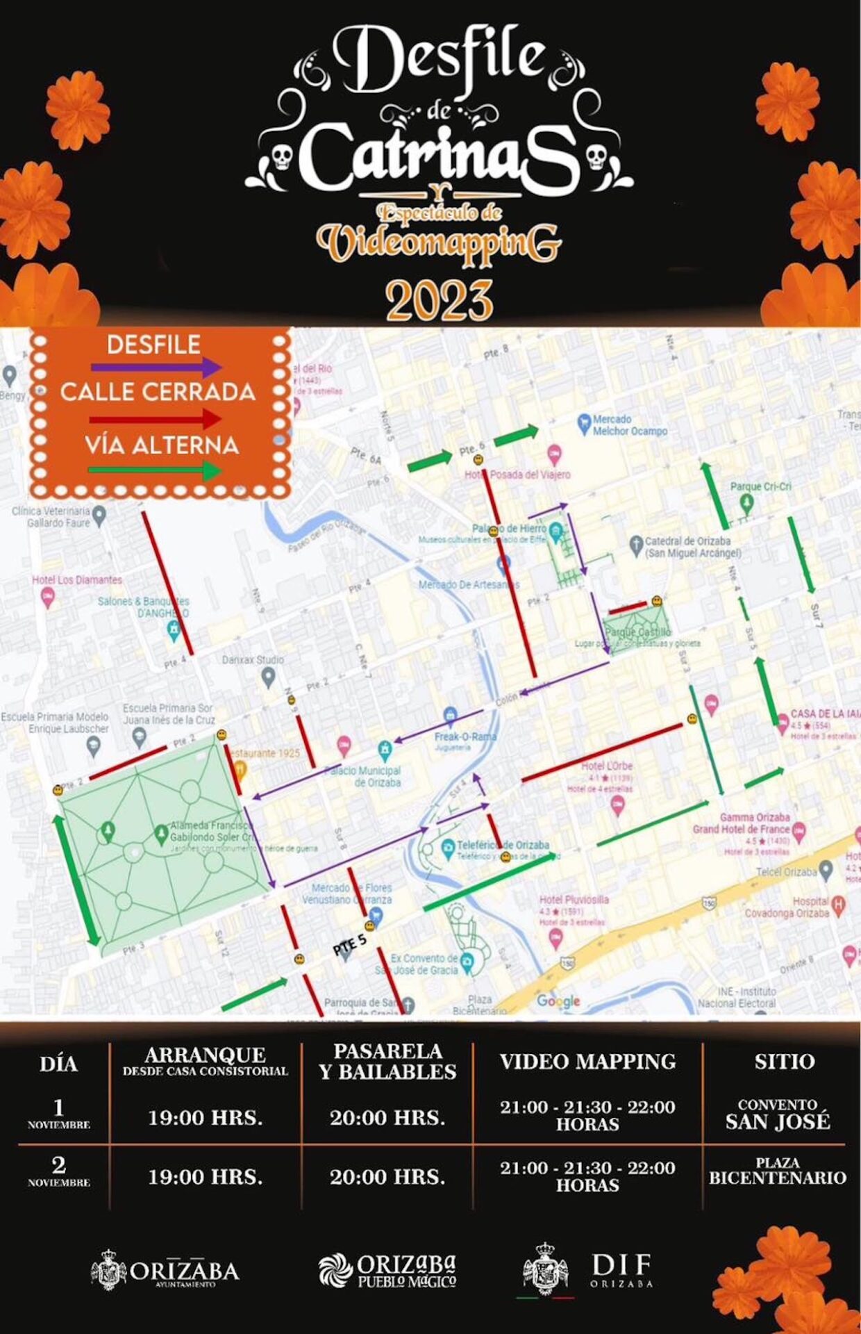 Desfile De Catrinas En Orizaba 2023 Horario Ruta Y Calles Cerradas