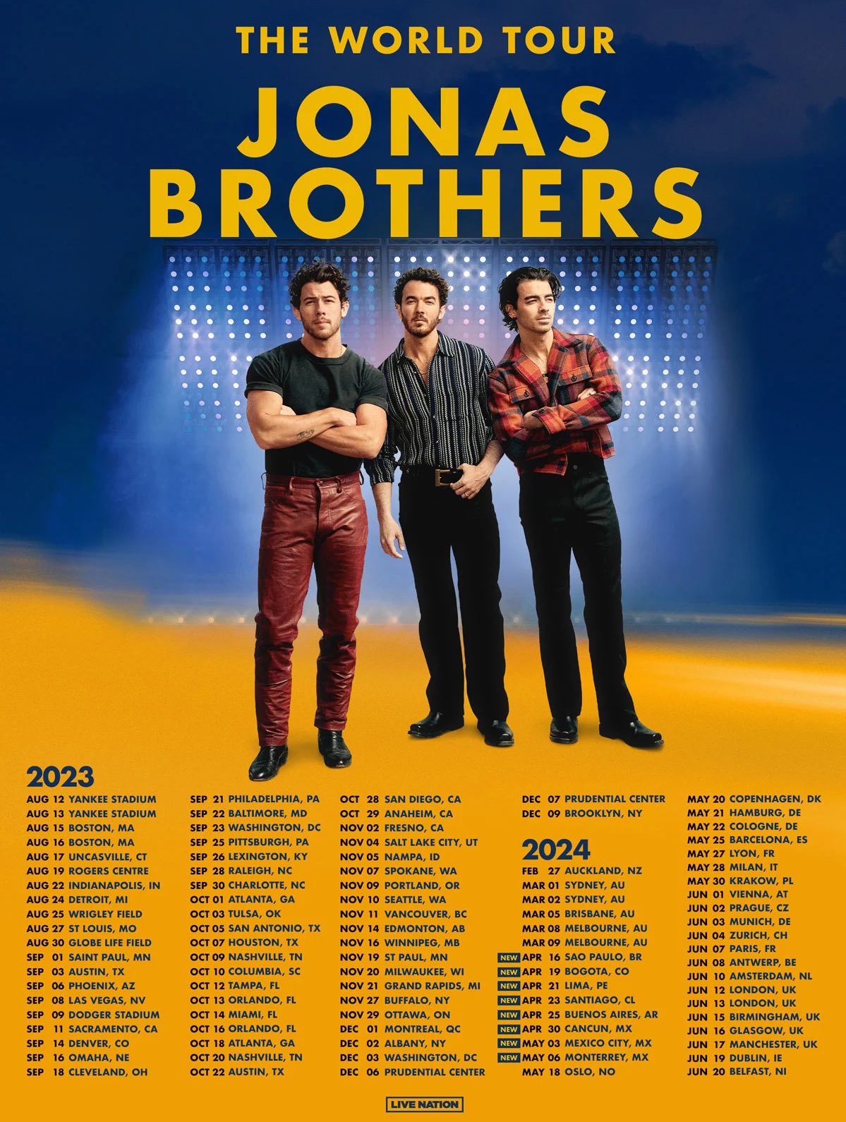 Jonas Brothers en México 2024 Nuevas fechas en CDMX y Monterrey