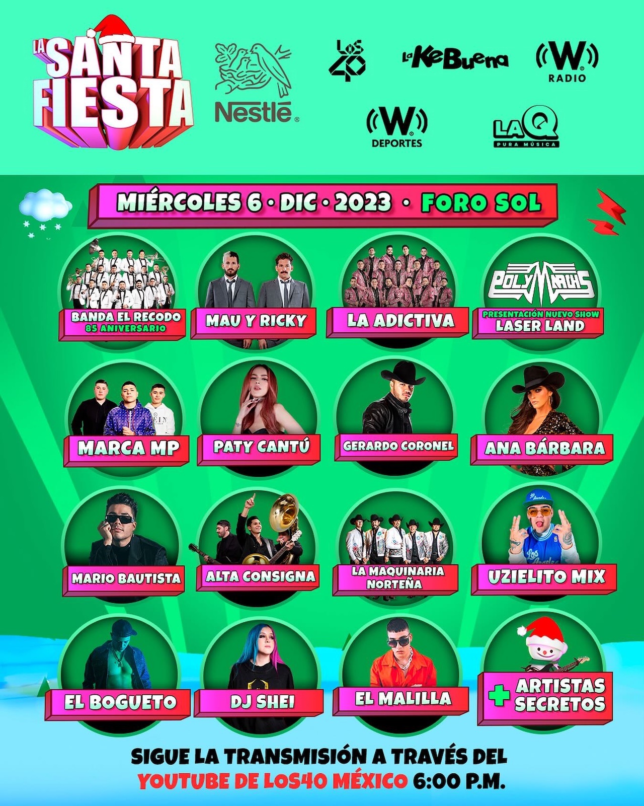 La Santa Fiesta Foro Sol Boletos Horario Cartelera De Artistas