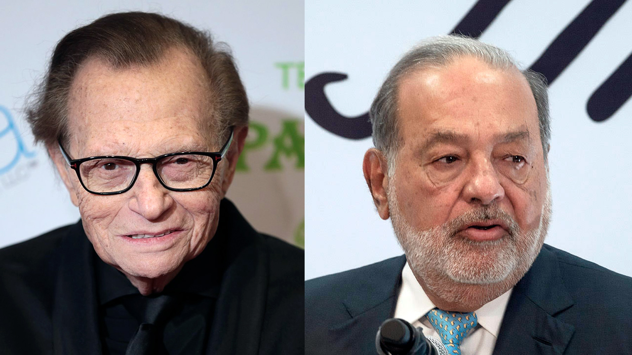 Larry King, el amigo de Carlos Slim quien fue responsable de su ‘segundo aire’ en TV