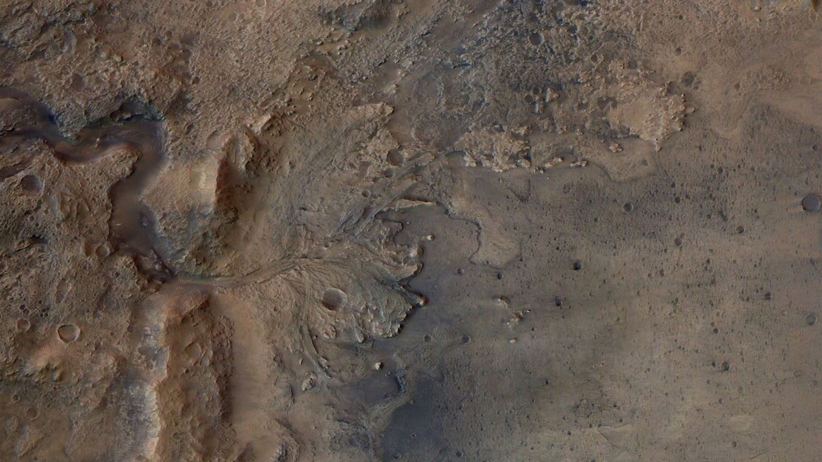 Este es el cráter marciano en donde aterrizó la sonda Perseverance de la NASA