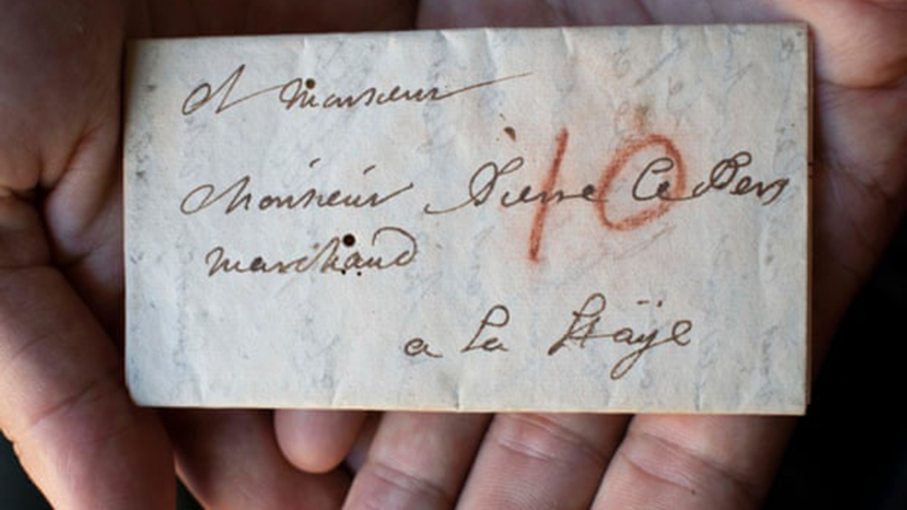 Una carta sin abrir revela sus secretos del siglo XVII