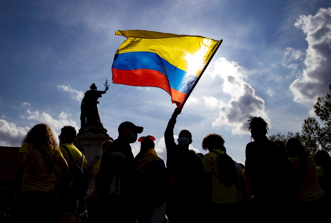 Fotogalería: Protestas contra la represión policial en Colombia se extienden a otros países