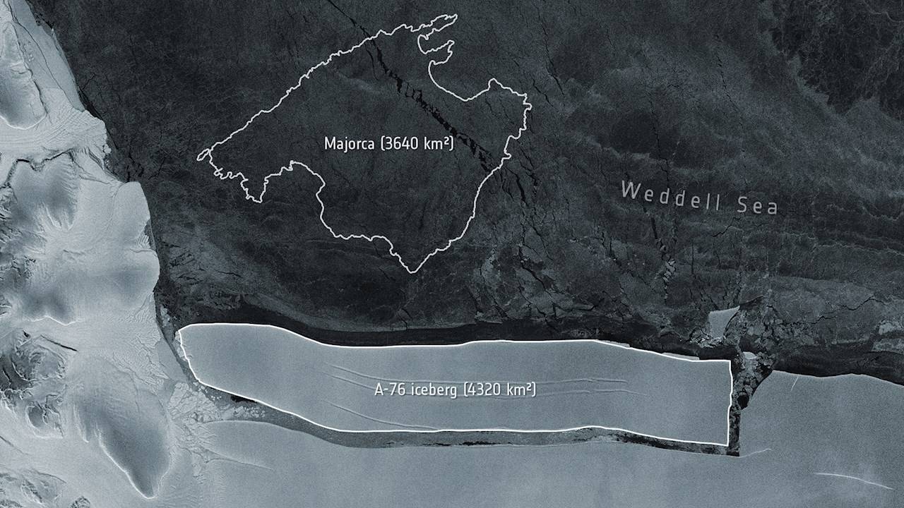 El iceberg más grande del mundo se desprende en la Antártida
