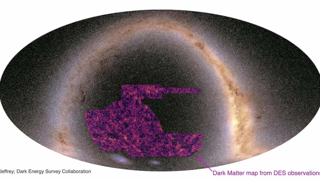 Astrónomos crean el mapa más grande de la materia oscura del universo