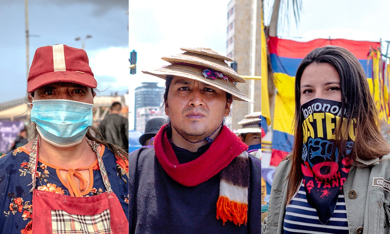 ‘Esto es una revolución’: los rostros de las protestas de Colombia