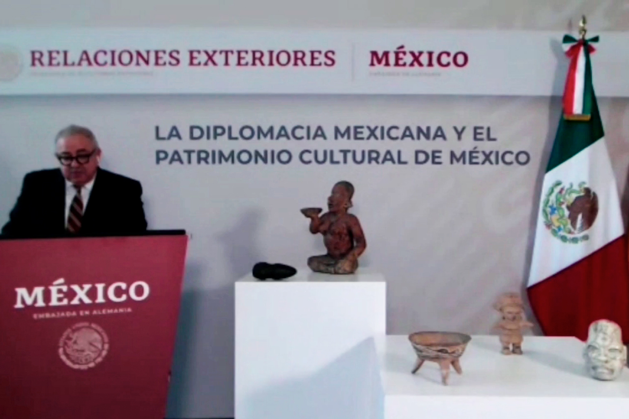 México recupera 34 piezas arqueológicas que estaban en Alemania