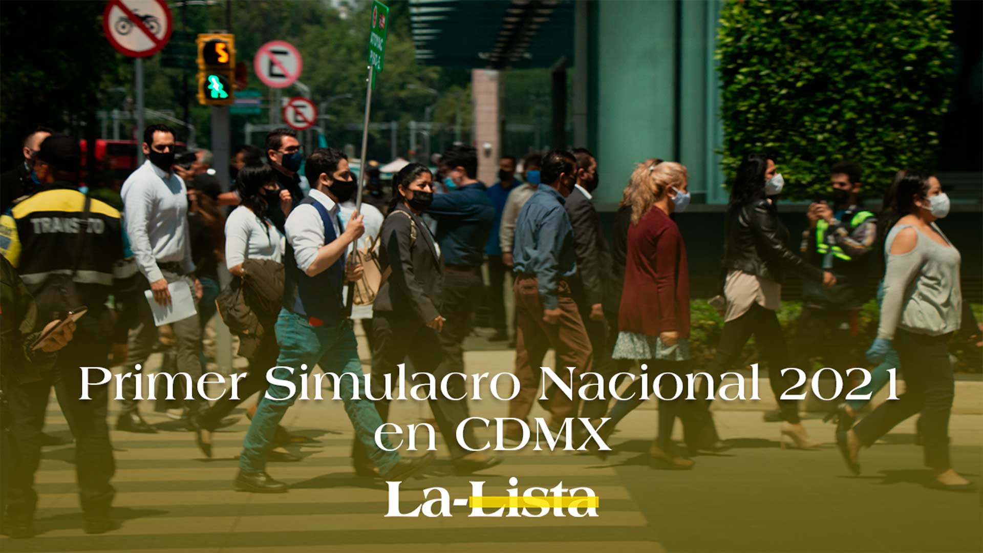 Primer Simulacro Nacional 2021 en CDMX
