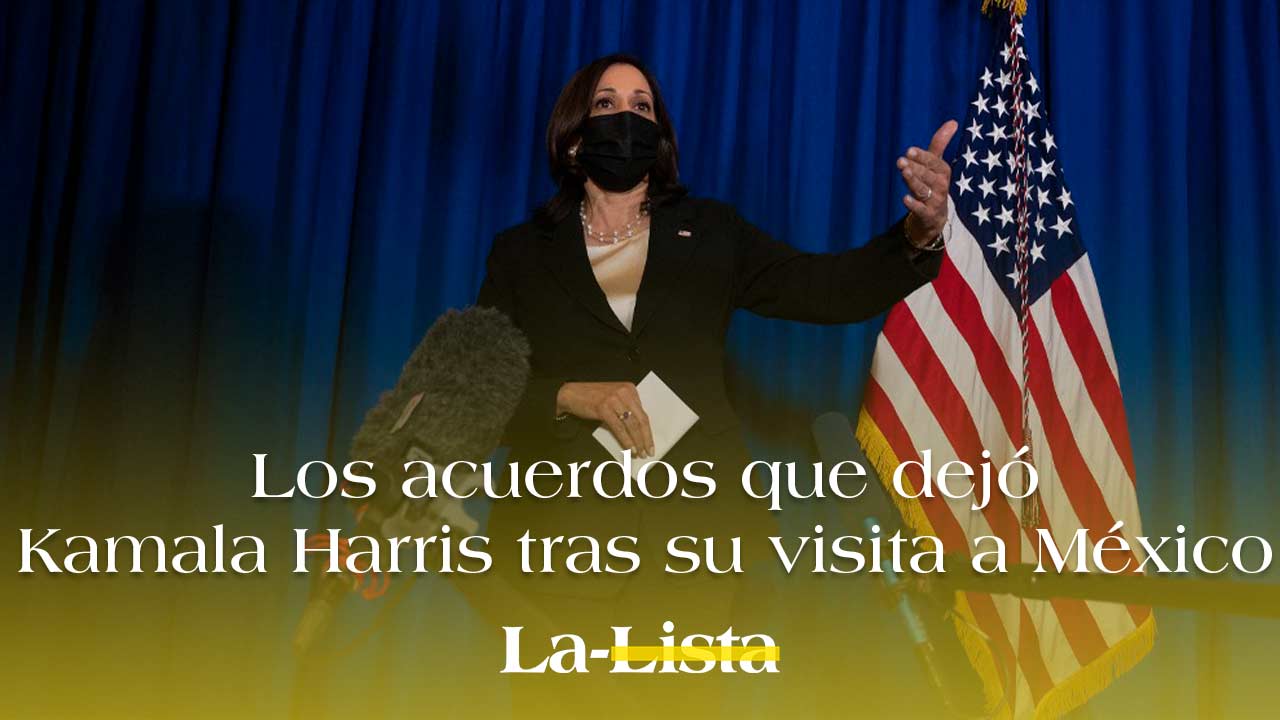 La vicepresidenta de EU, Kamala Harris, en México