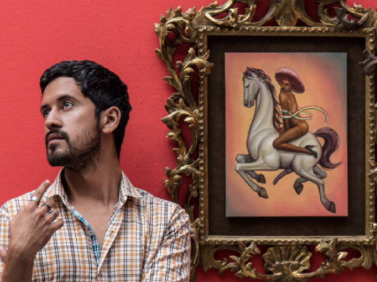Fabián Cháirez, pintor del Zapata desnudo, expondrá en Reino Unido