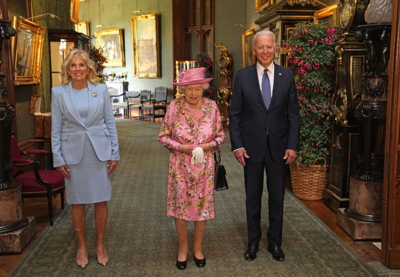 La reina Isabel II recibe a Joe Biden en Windsor