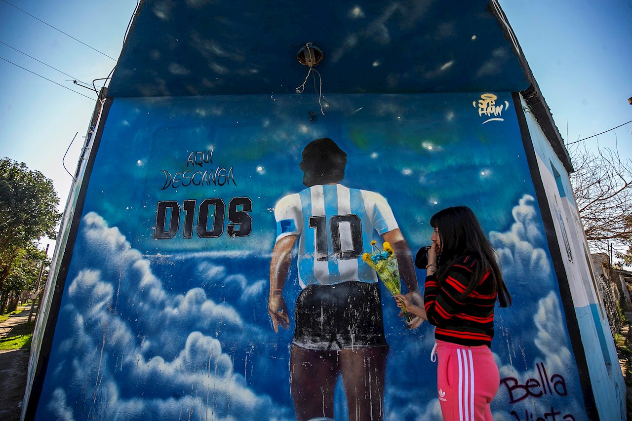 El barrio argentino que se volvió una ‘galería’ tras la muerte de Maradona