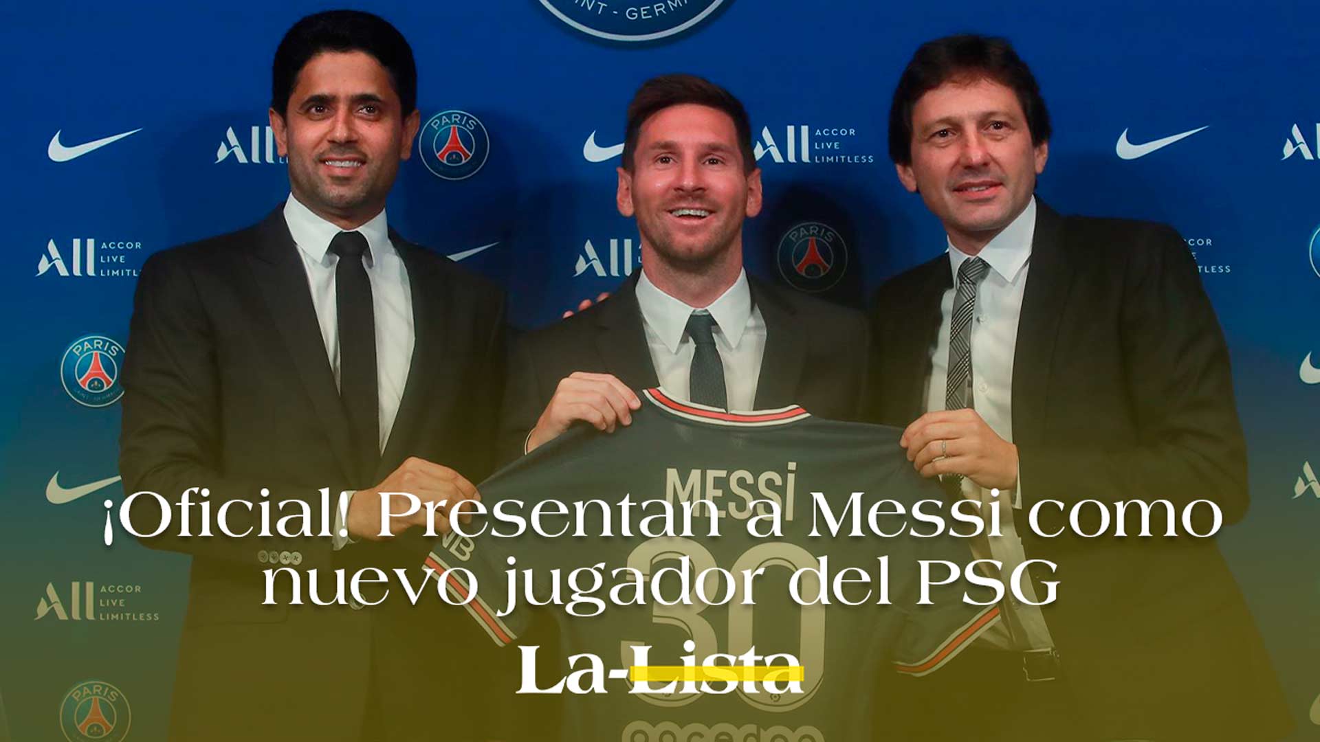 ¡Oficial! Presentan a Messi como nuevo jugador del PSG.