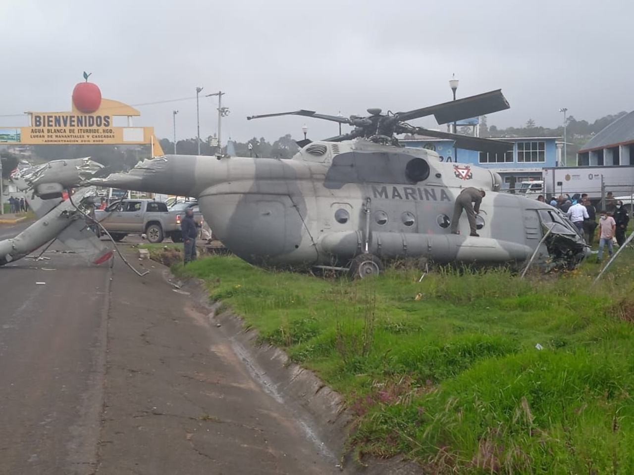 Helicóptero en que viajaba el secretario de Gobierno de Veracruz se accidenta