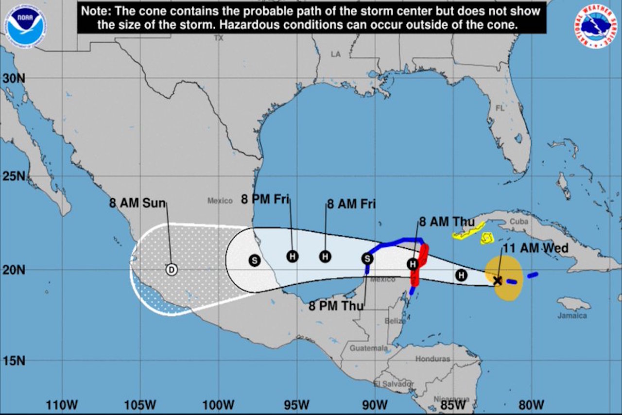 ‘Grace’ se convierte en huracán categoría 1; QRoo y Yucatán emiten alertas