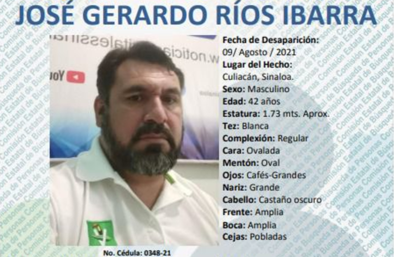 José Gerardo Ríos, líder estatal del PVEM, desaparece en Sinaloa
