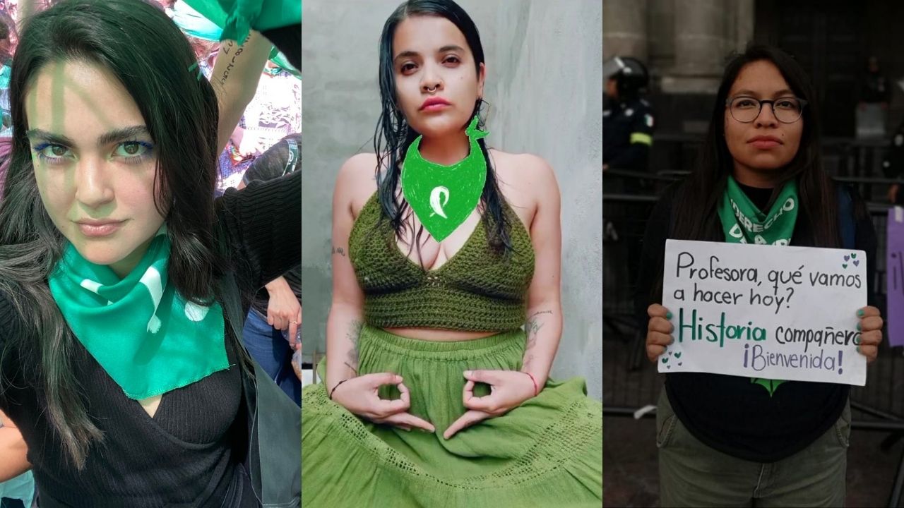 Mujeres exigen con ‘pañuelazo’ la despenalización del aborto en Edomex