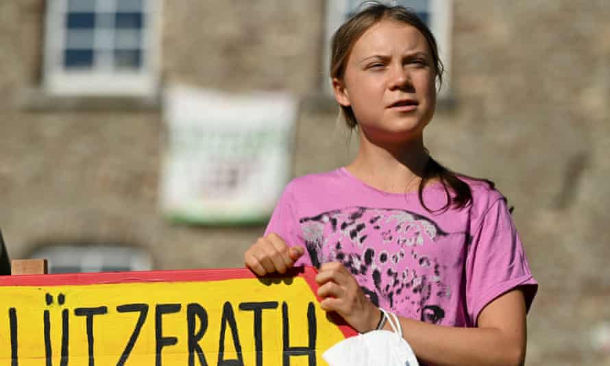 Apoyados por Greta Thunberg, ambientalistas protestan contra proyecto minero alemán