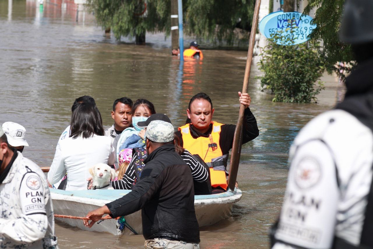 Más de 1,500 personas son evacuadas por desborde del Río San Juan, en Querétaro