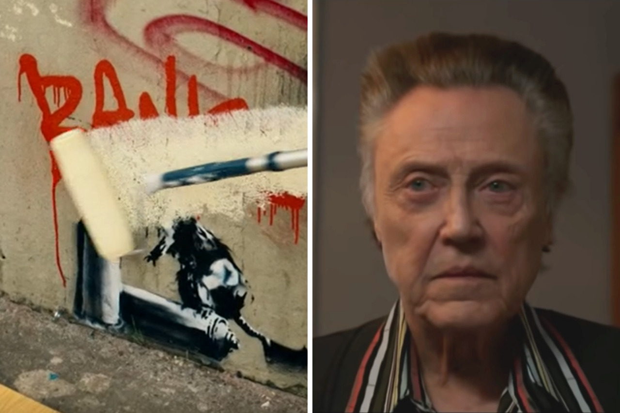 Christopher Walken destruyó una obra de Banksy en la grabación de una serie de tv