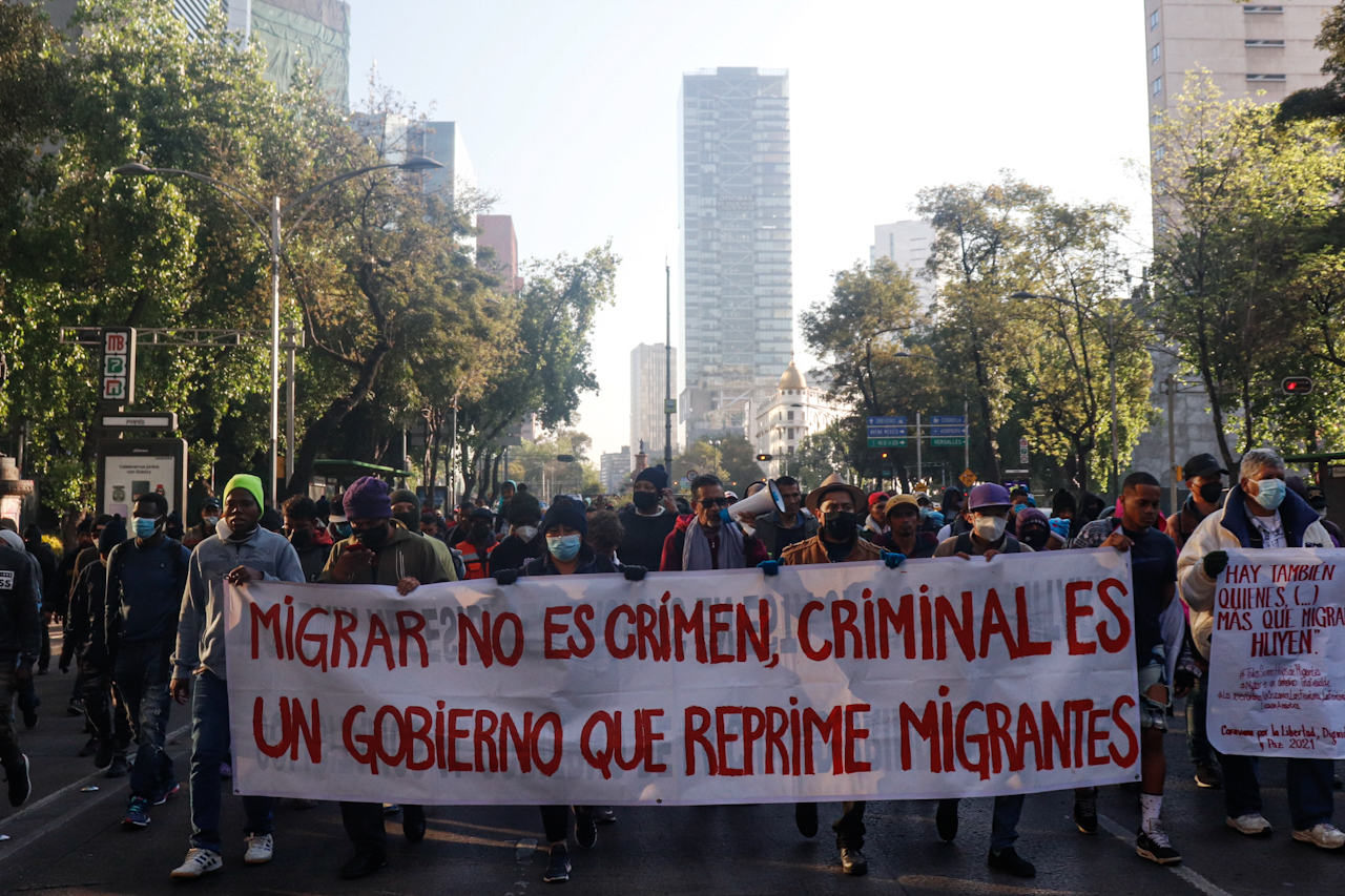 La estancia de los migrantes de la caravana en la CDMX será regularizada