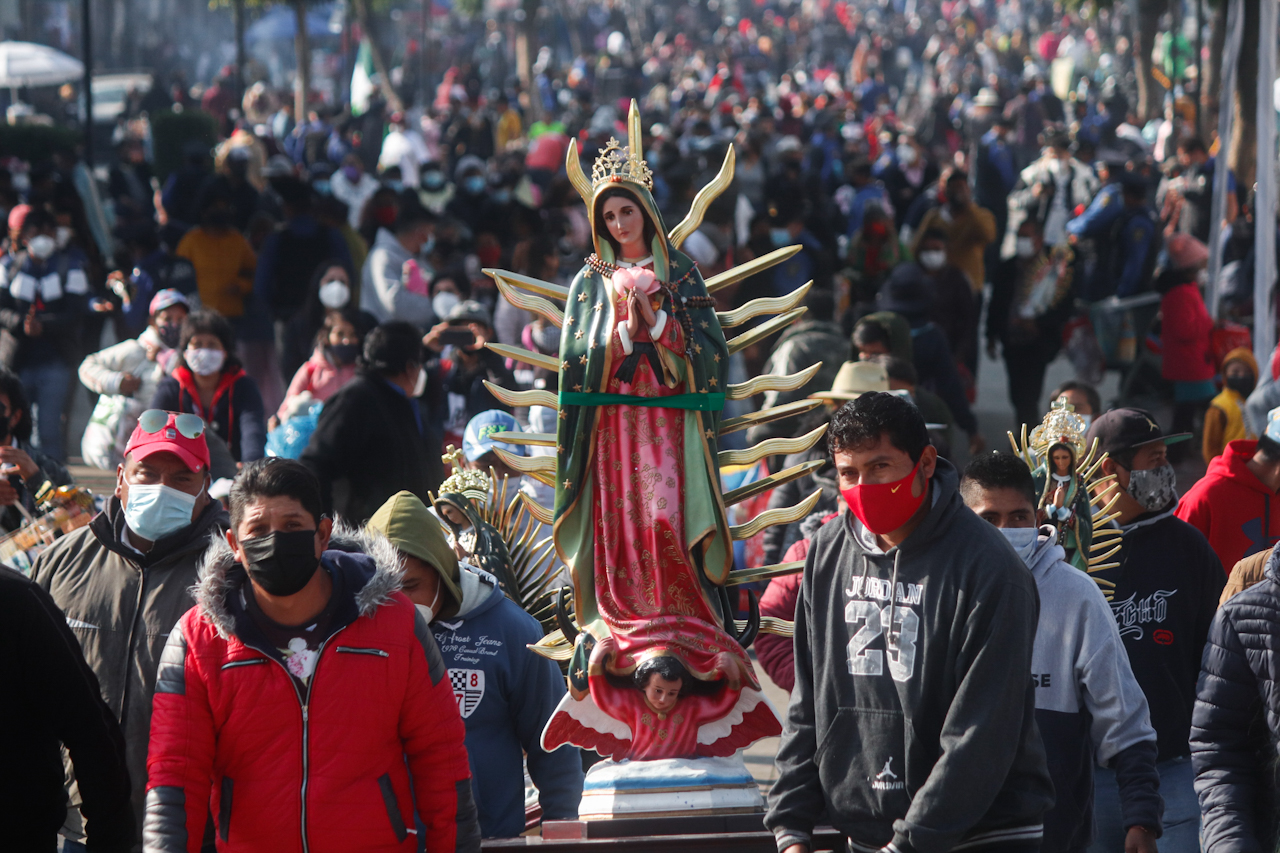 La peregrinación a la Basílica de Guadalupe en imágenes