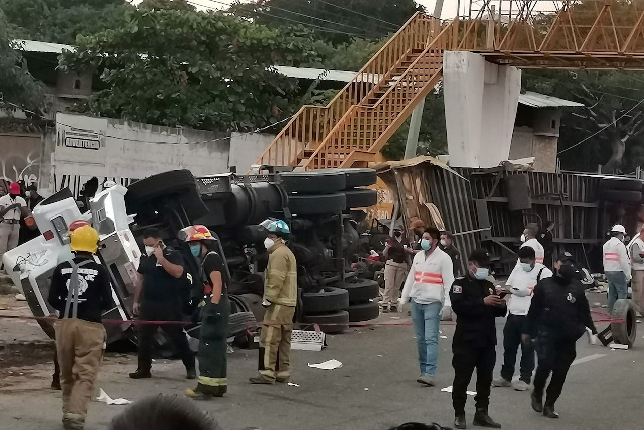El accidente en Chiapas ya suma 55 migrantes fallecidos