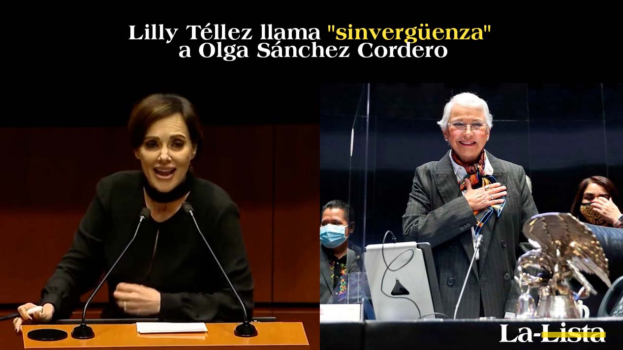 Lilly Téllez llama “sinvergüenza” a Olga Sánchez Cordero