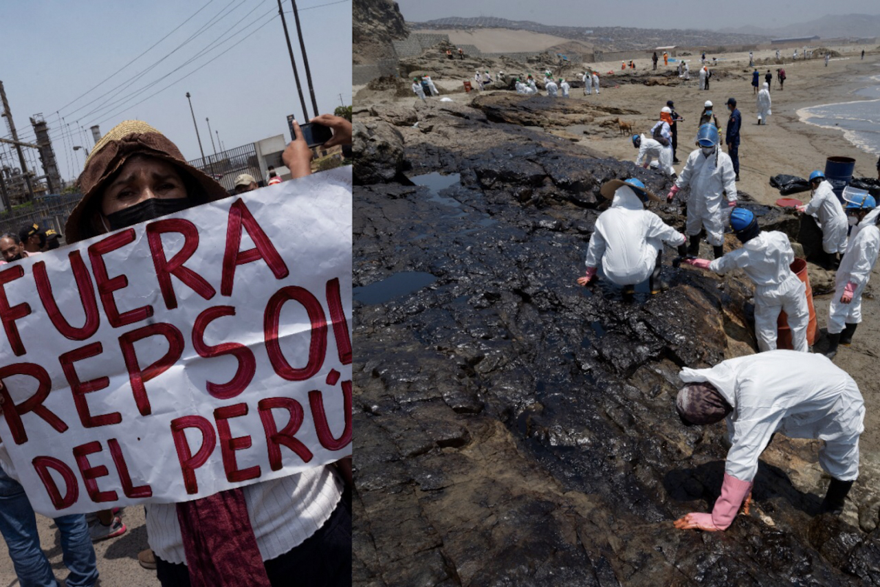 Perú: Pescadores protestan por derrame de petróleo en refinería de Repsol