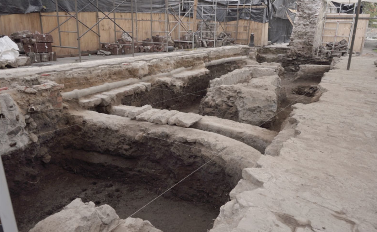 El INAH descubre obra hidráulica y entierro del siglo XVI en Xochimilco
