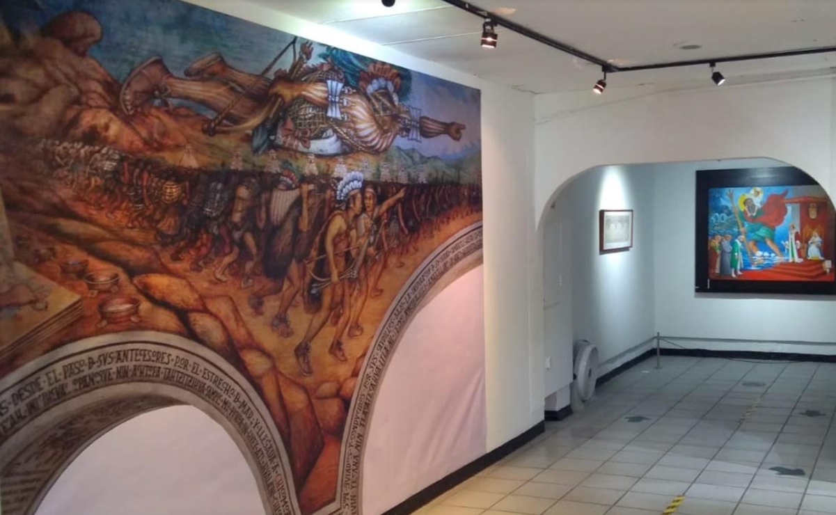 El Salón de la Plástica Mexicana honra al muralista Xochitiotzin en su centenario