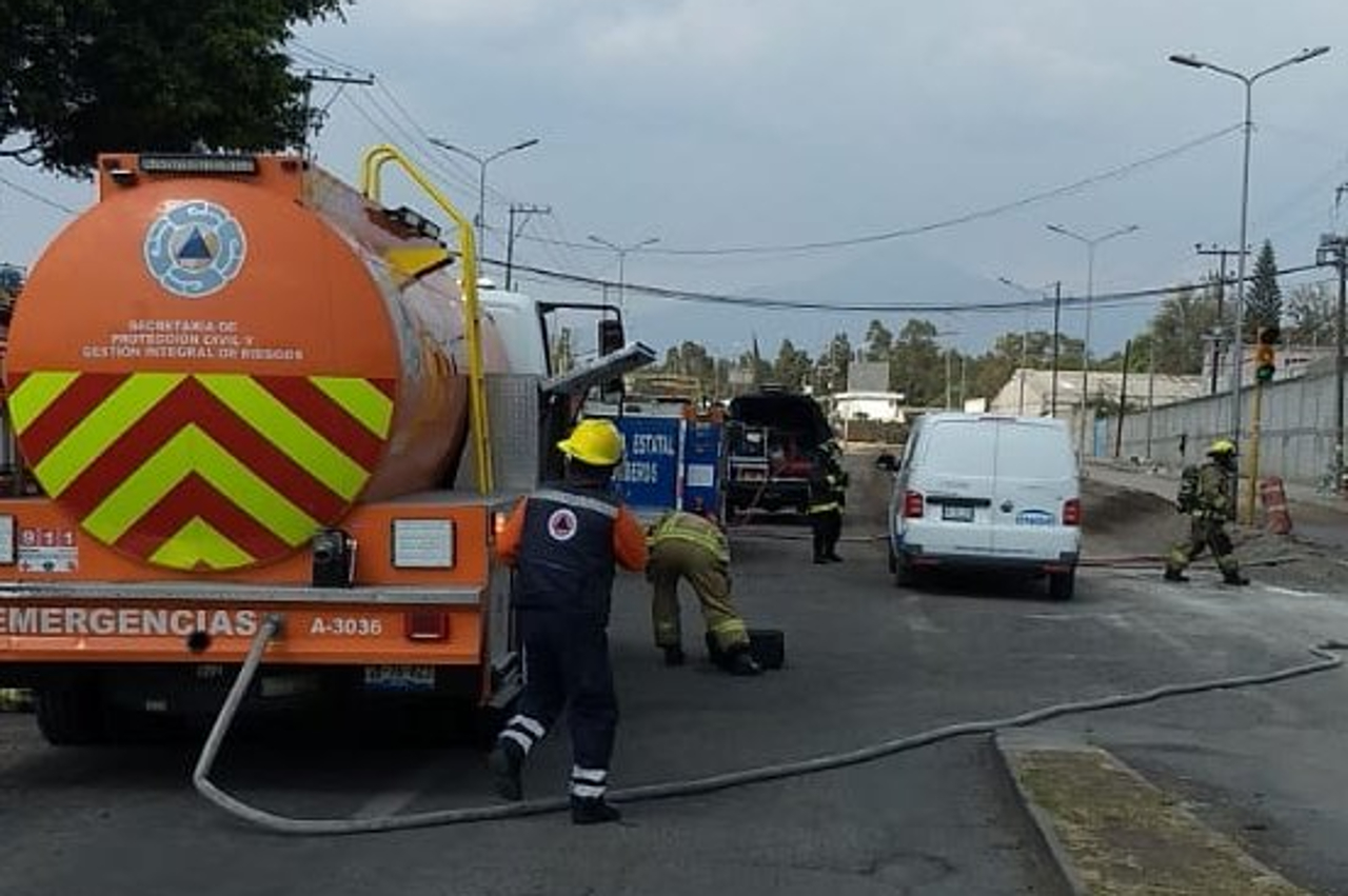 Fuga de gas moviliza cuerpos de emergencia en Puebla capital