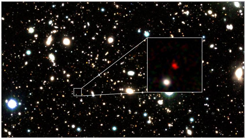Astrónomos descubren una lejana galaxia