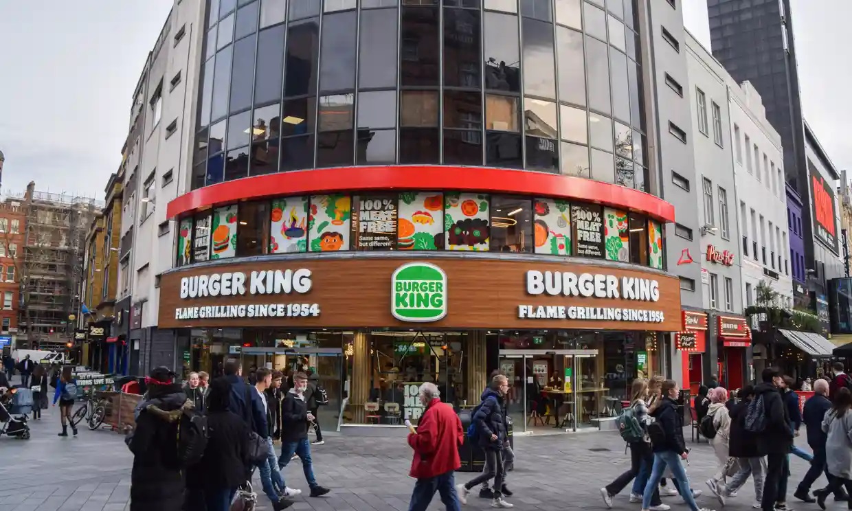 Burger King finaliza la prueba de la sucursal londinense de comida vegana