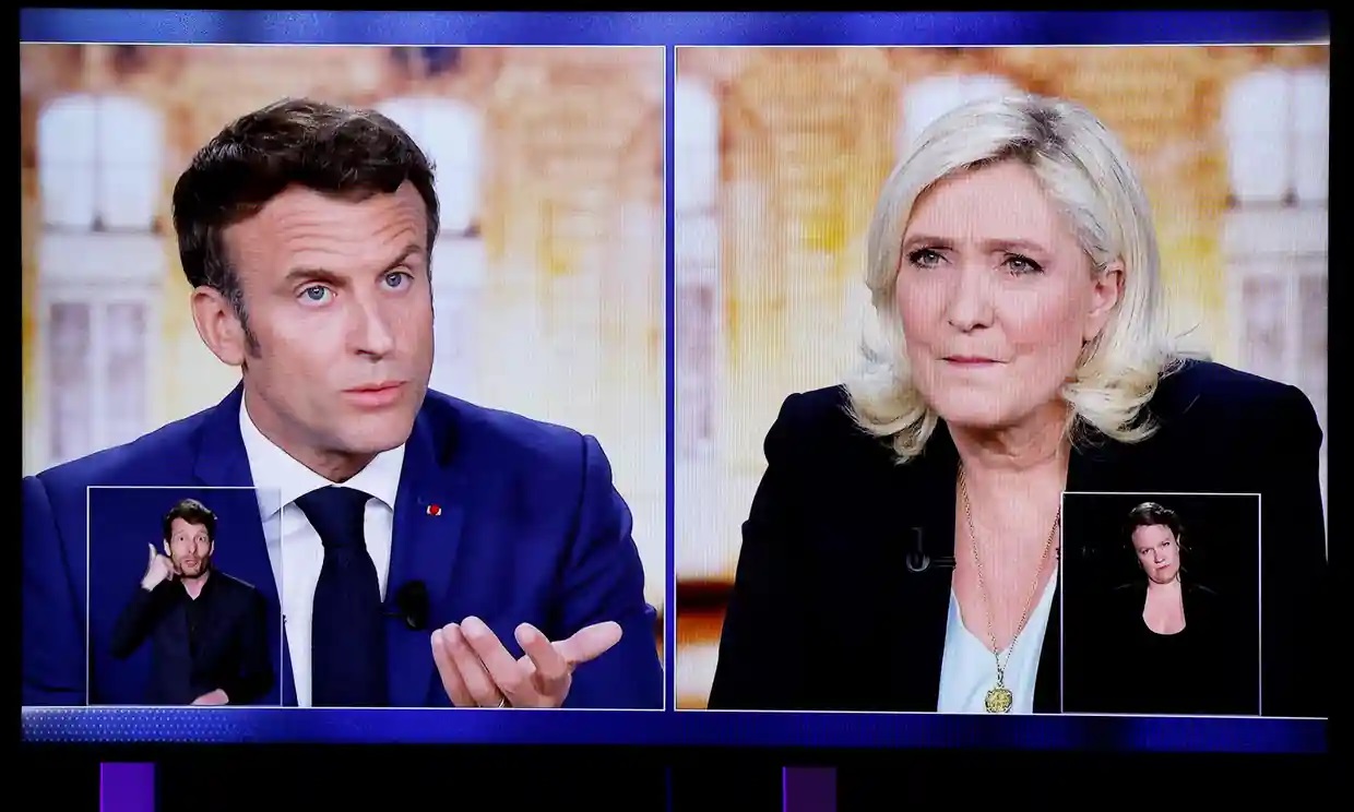 Macron sale vencedor en el debate televisivo de las elecciones francesas frente a Le Pen