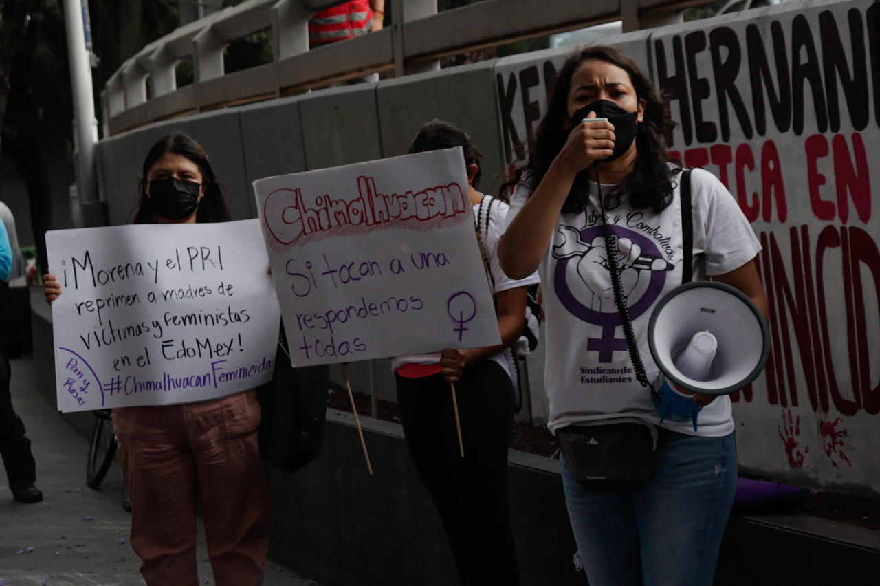 Colectivos exigen justicia para Irene Martínez y activistas agredidas en Chimalhuacán, Edomex