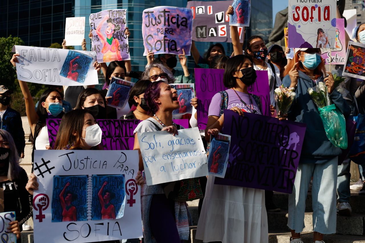 ‘Estoy viva en un país feminicida’: familia y colectivos marchan en CDMX para exigir justicia por Sofía