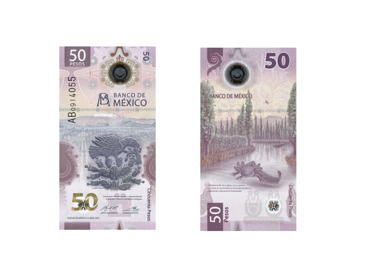 El billete de 50 pesos es el más bonito del mundo
