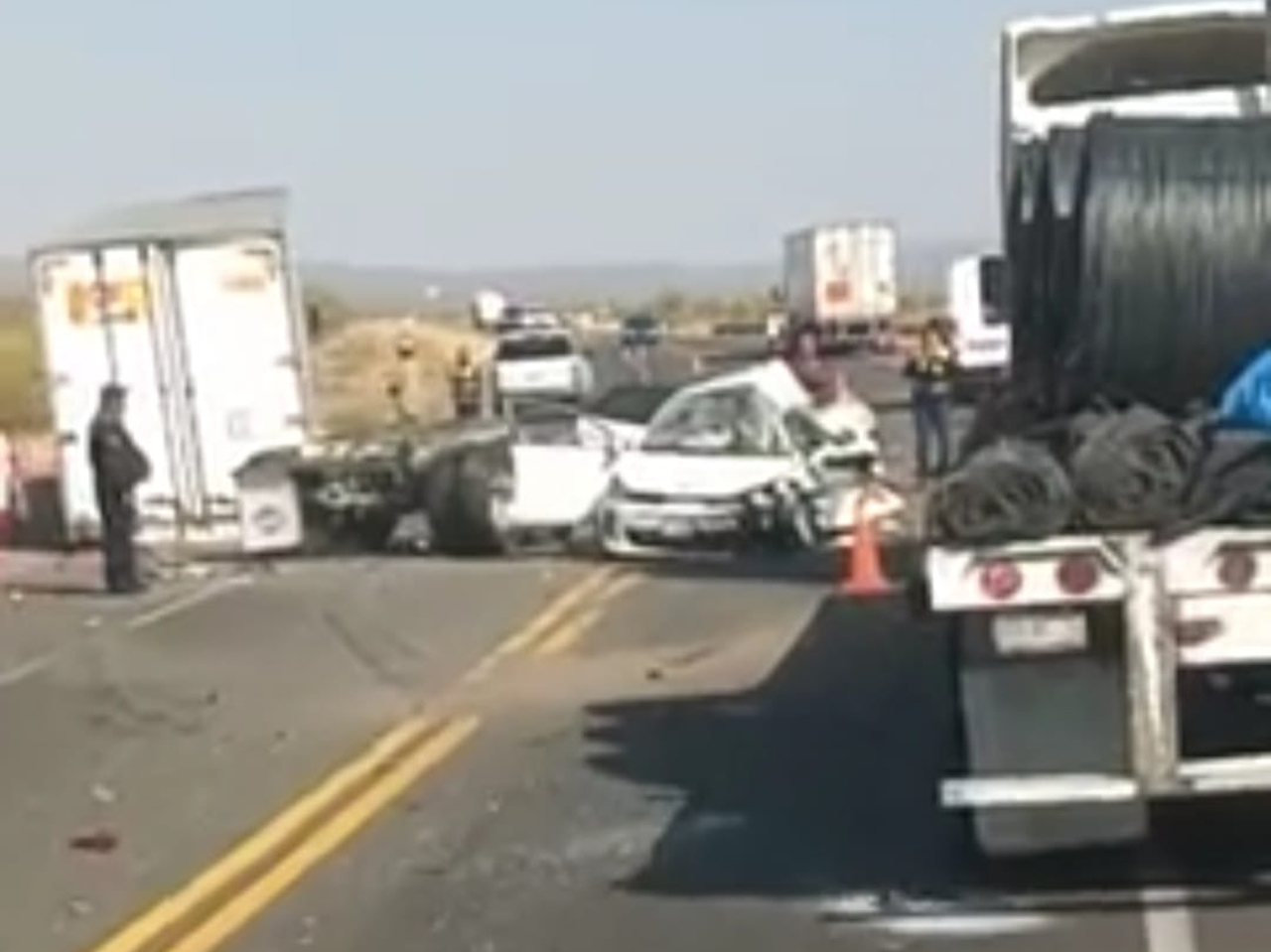Accidente en el tramo Caborca-Sonoyta deja una mujer muerta en Sonora