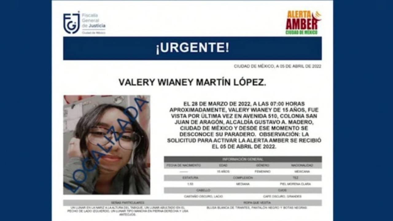 Valery Wianey, estudiante del IPN, es localizada sana y salva en Hidalgo