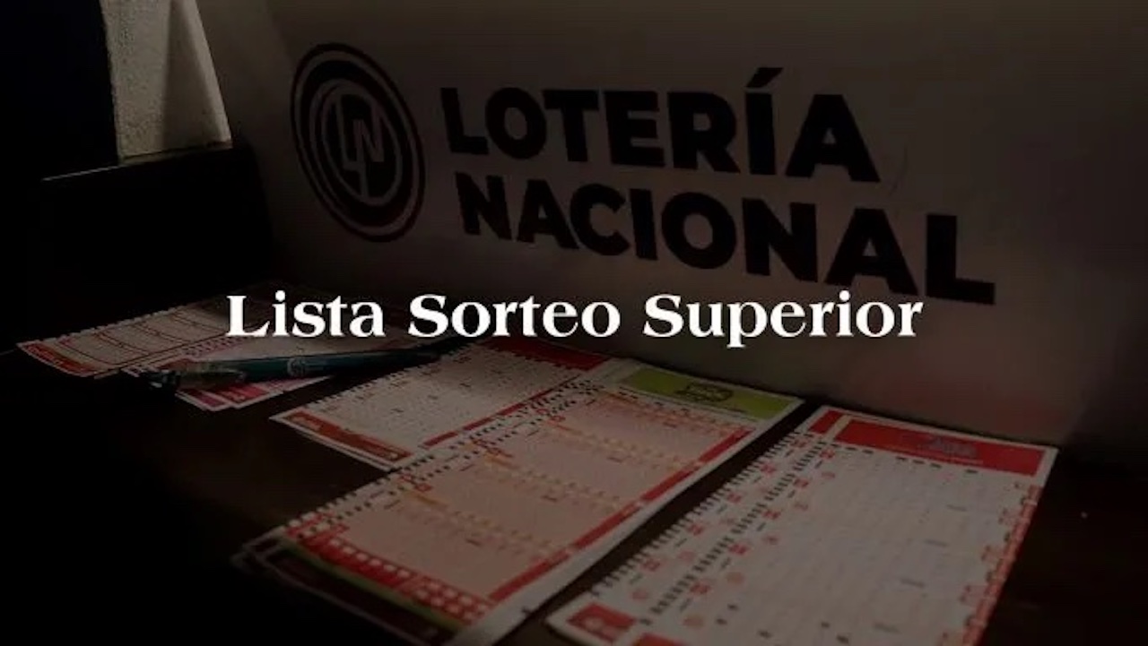 Lista de resultados del Sorteo Superior 2721 de la Lotería Nacional
