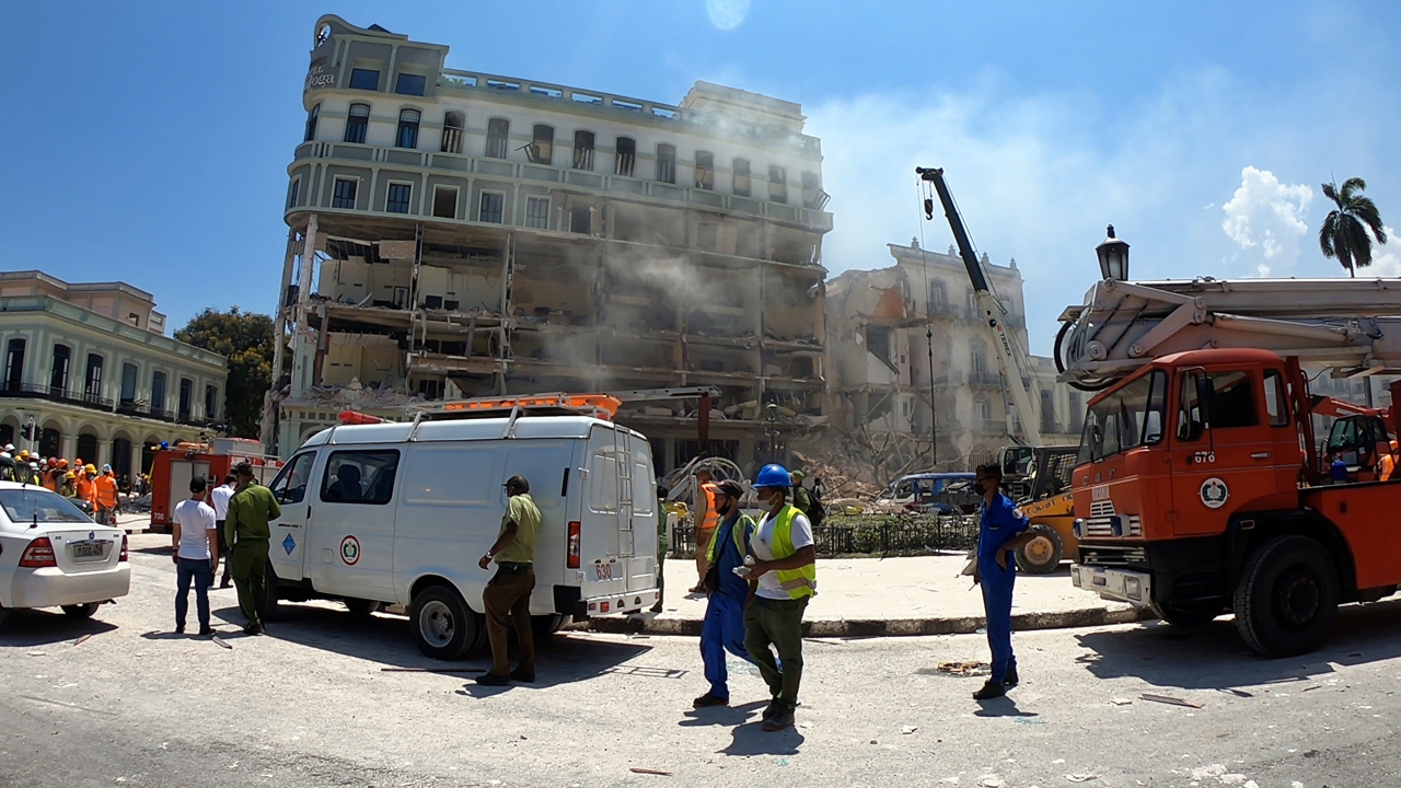Los muertos por la explosión en el hotel Saratoga de La Habana, Cuba, sube a 26