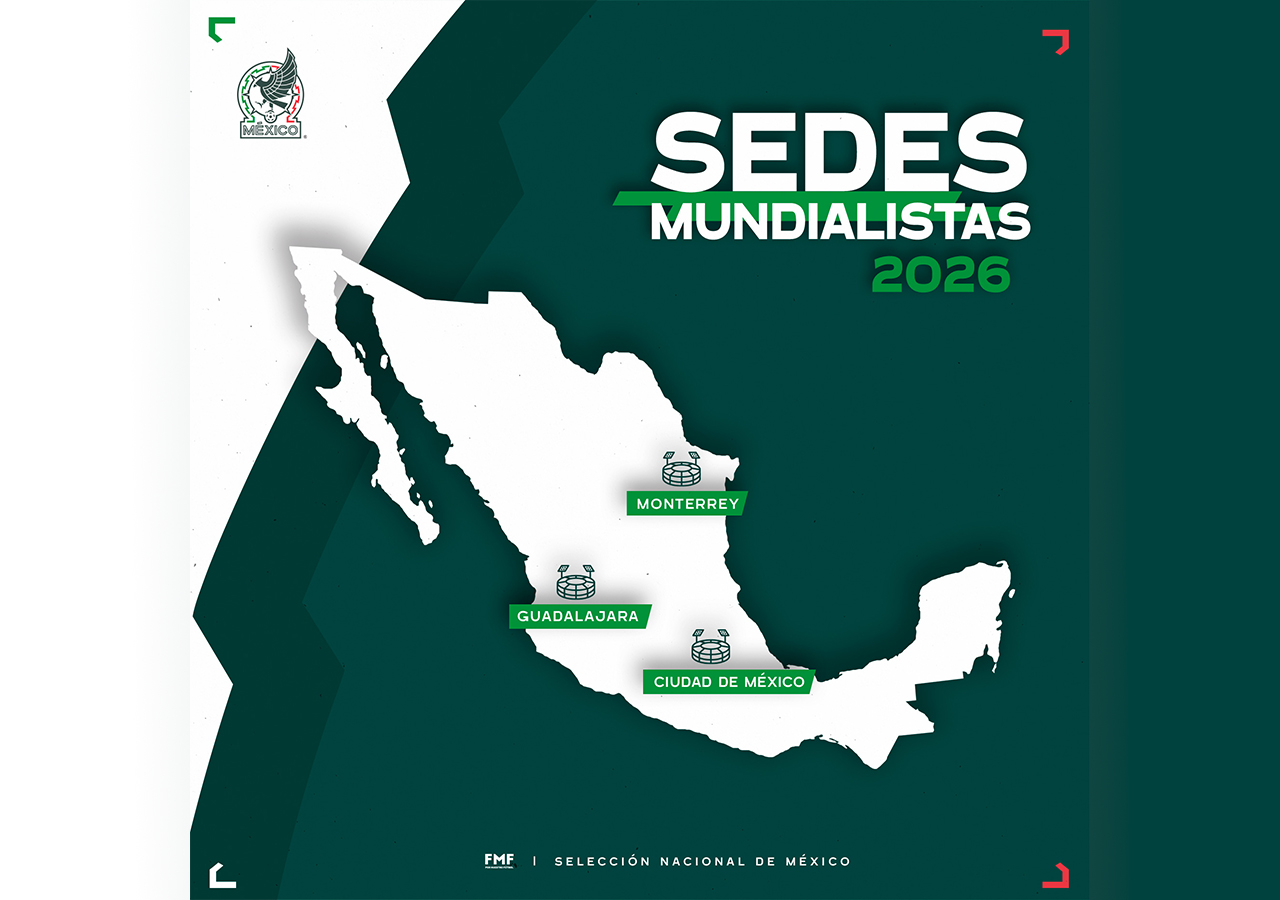 La CDMX, Guadalajara y Monterrey serán sedes del Mundial de 2026