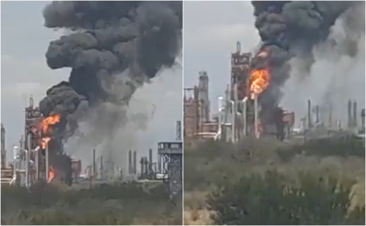 Un incendio se reporta en la refinería de Pemex en Cadereyta, NL