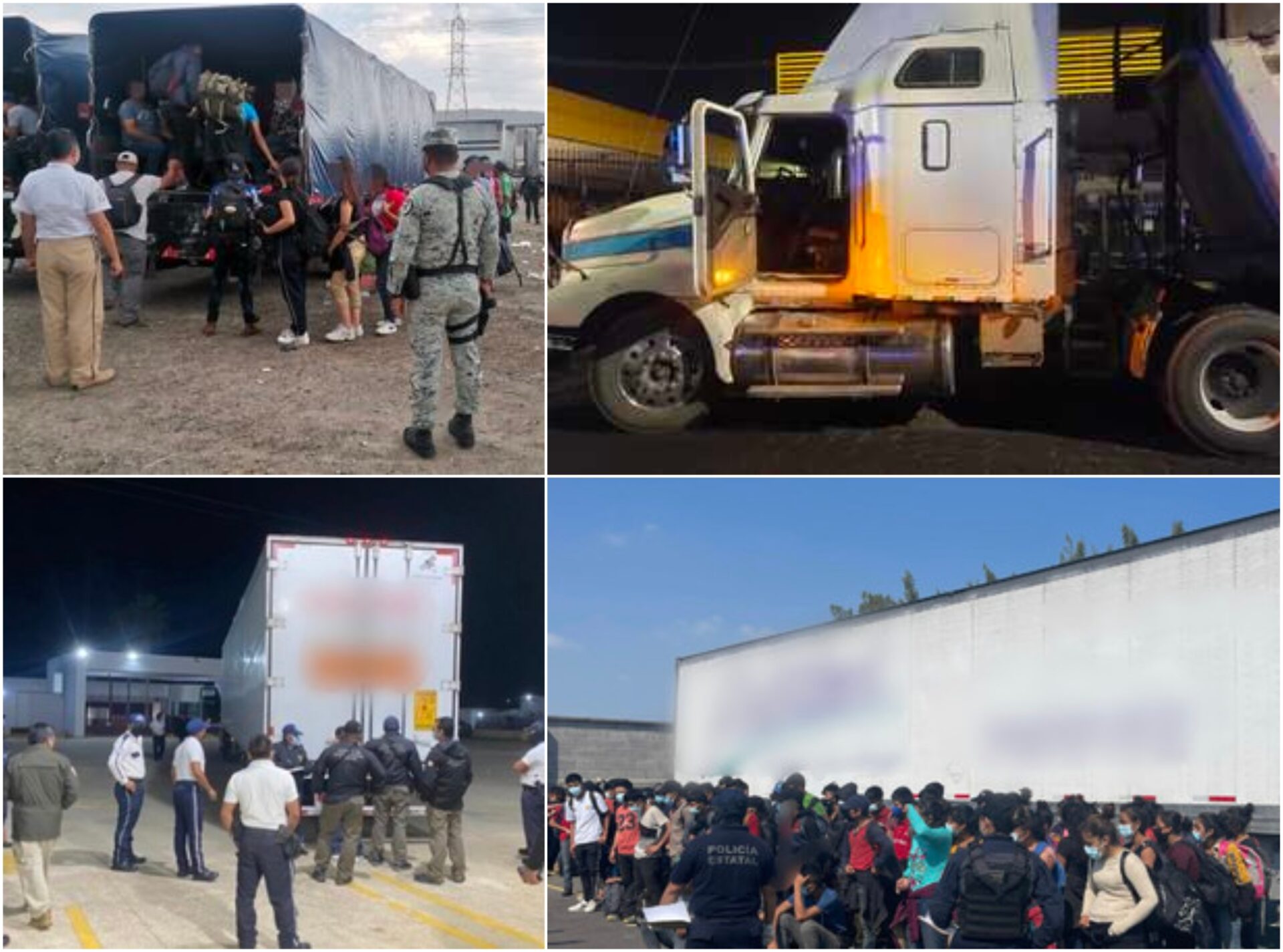 Casi 6 mil migrantes rescatados de 20 tráileres en México en 2022