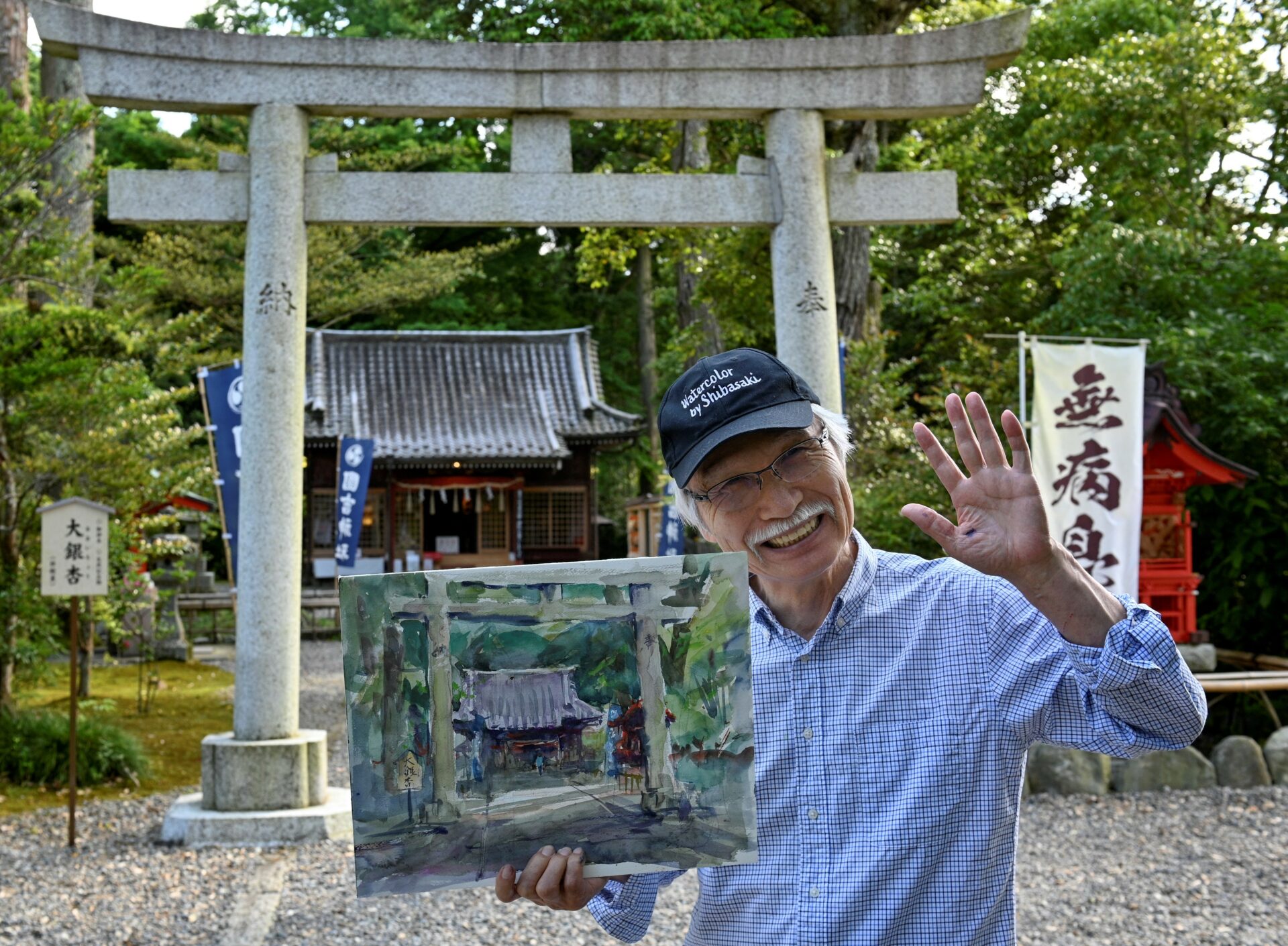 Harumichi Shibasaki, un pintor japonés de 74 años, lleva su arte a YouTube