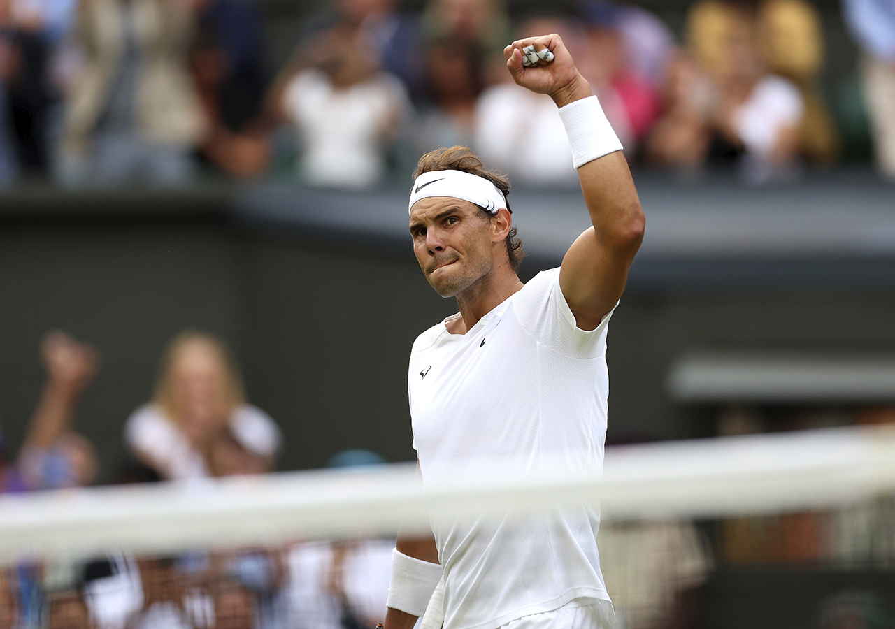 Rafael Nadal clasifica a las semifinales de Wimbledon con épica