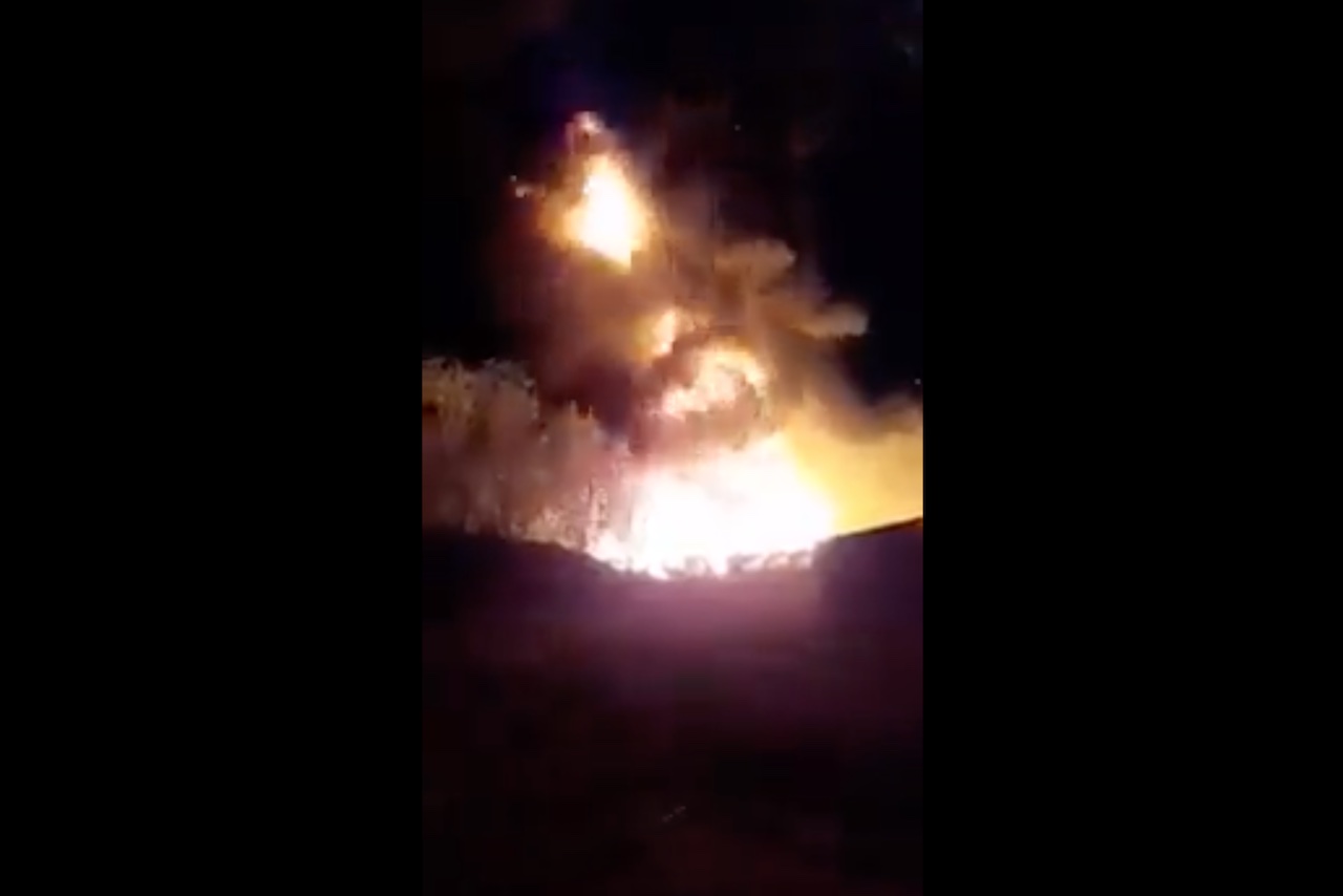 Incendian una tubería de agua en Allende, Nuevo León